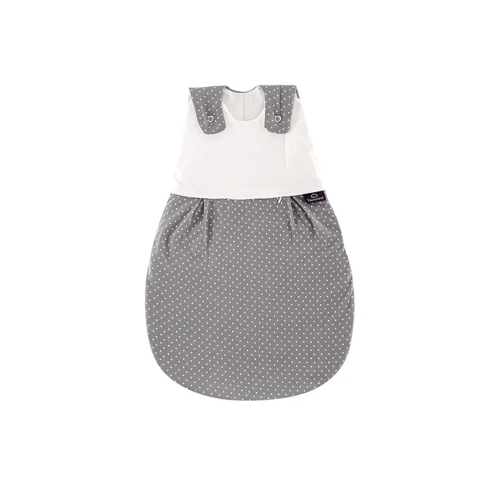 "Träumeland Liebmich Schlafsack baby, Schlummersack, Innenschlafsack - Pünktchen Grau, Grösse: 44 image"