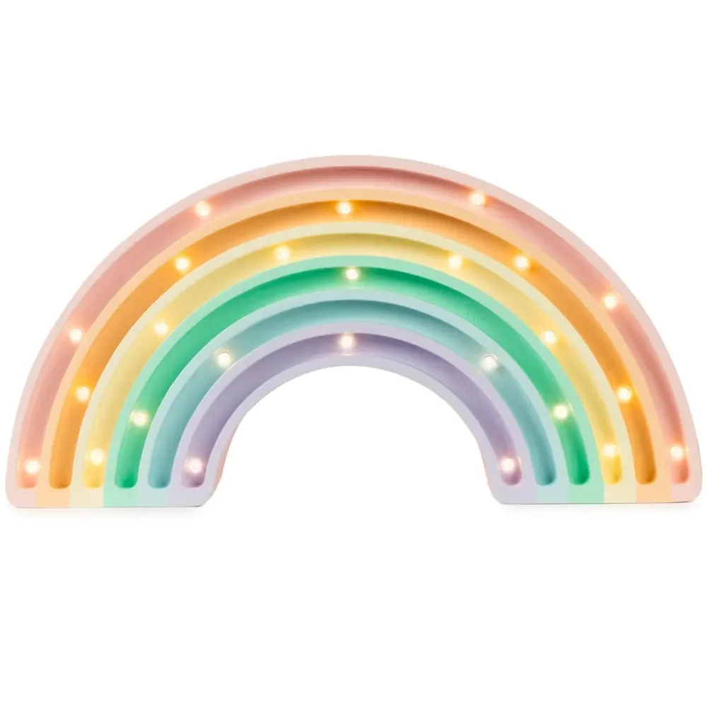 "little lights Led Deko Kinderlampe Regenbogen pastell image"