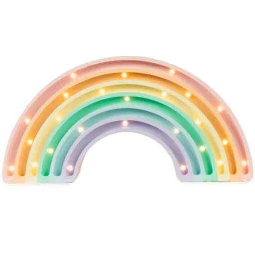 "little lights Led Deko Kinderlampe Regenbogen pastell image"