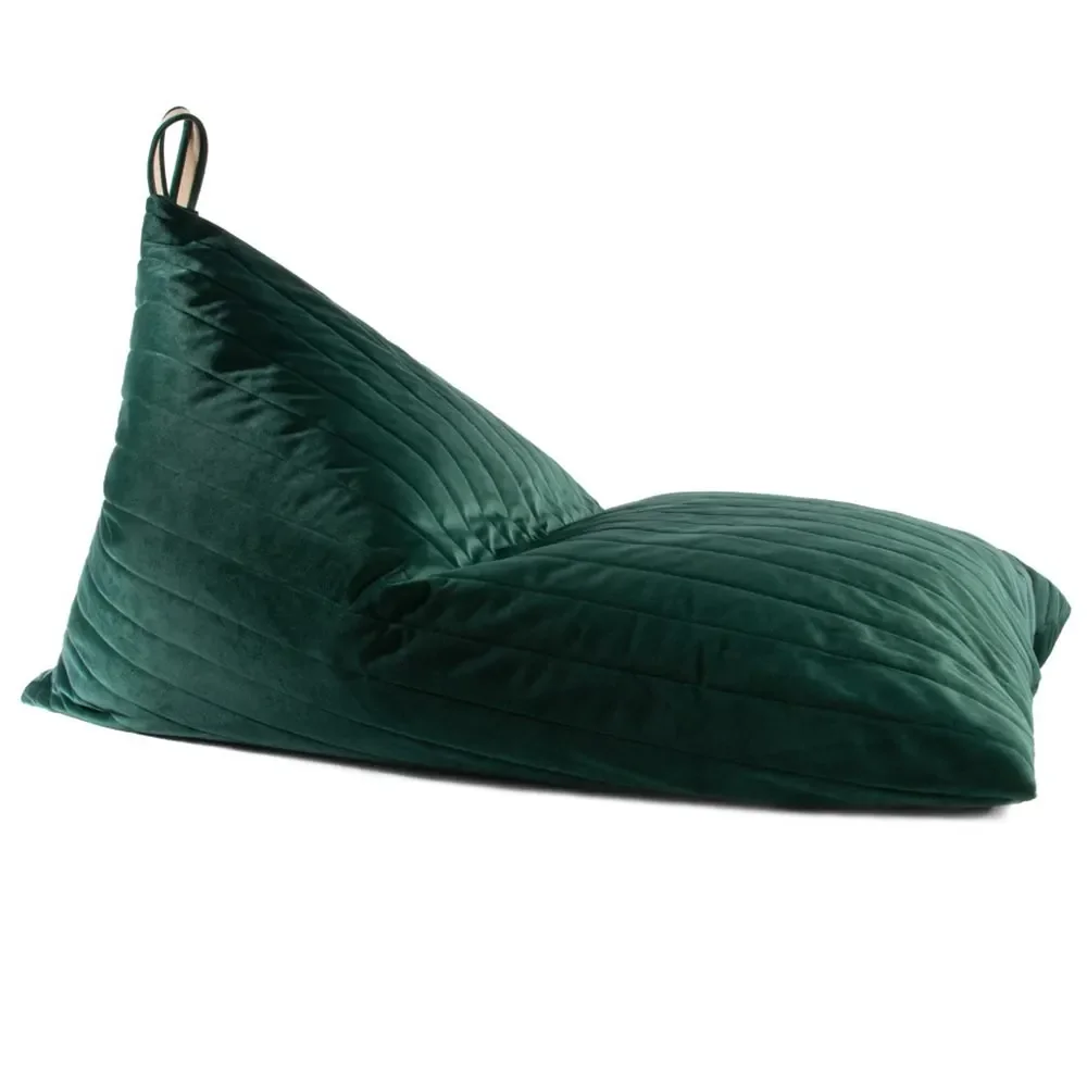 "Nobodinoz Sitzsack "Essaouira" Savanna Samt grün image"