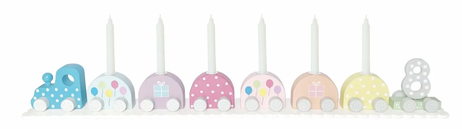 "Jabadabado Geburtstagszug - mit Kerzenhaltern, Farbe: Bunt image"
