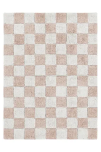 "Lorena Canals Waschbarer Teppich in der Küche - Tiles, Dark grey, Farbe: rose image"