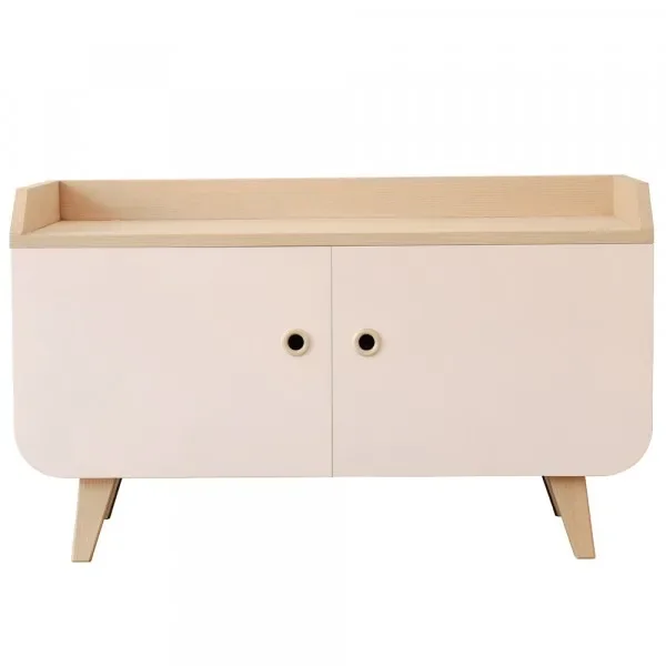 "Laurette Sideboard Zen, Farbe der Flächen: Rose poudre image"