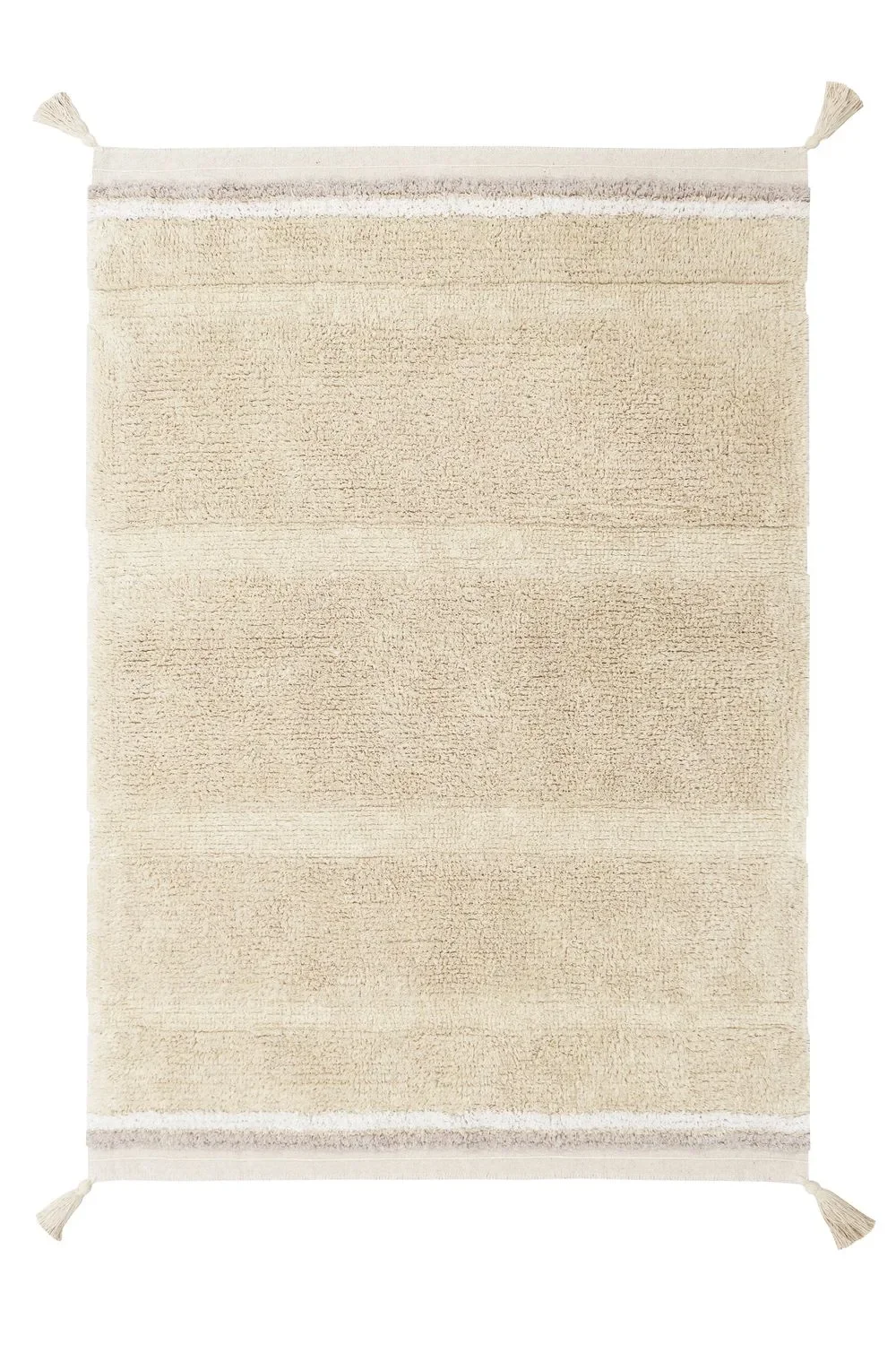 "Lorena Canals Waschbarer Teppich - Bloom Golden, Größe: 140 x 200 cm image"