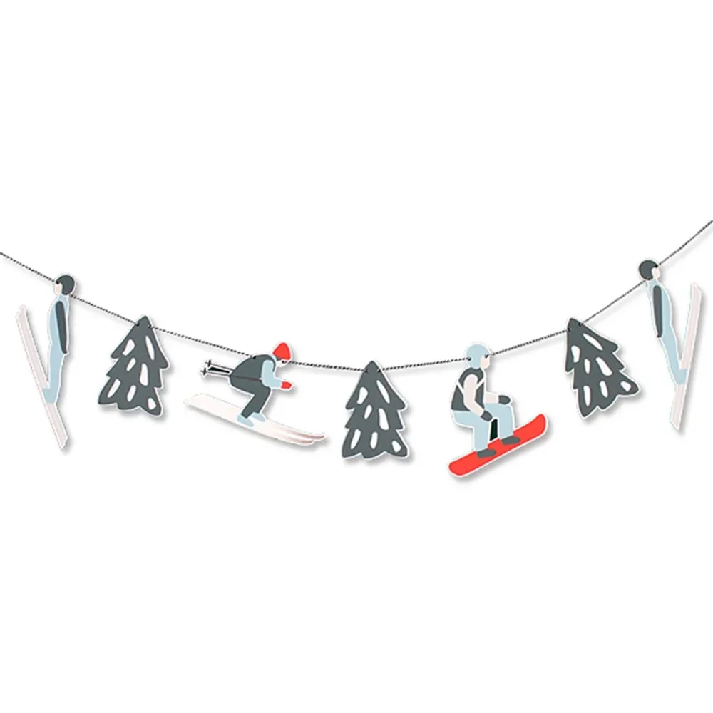 "Ava & Yves Partygirlande Ski Fahrer image"