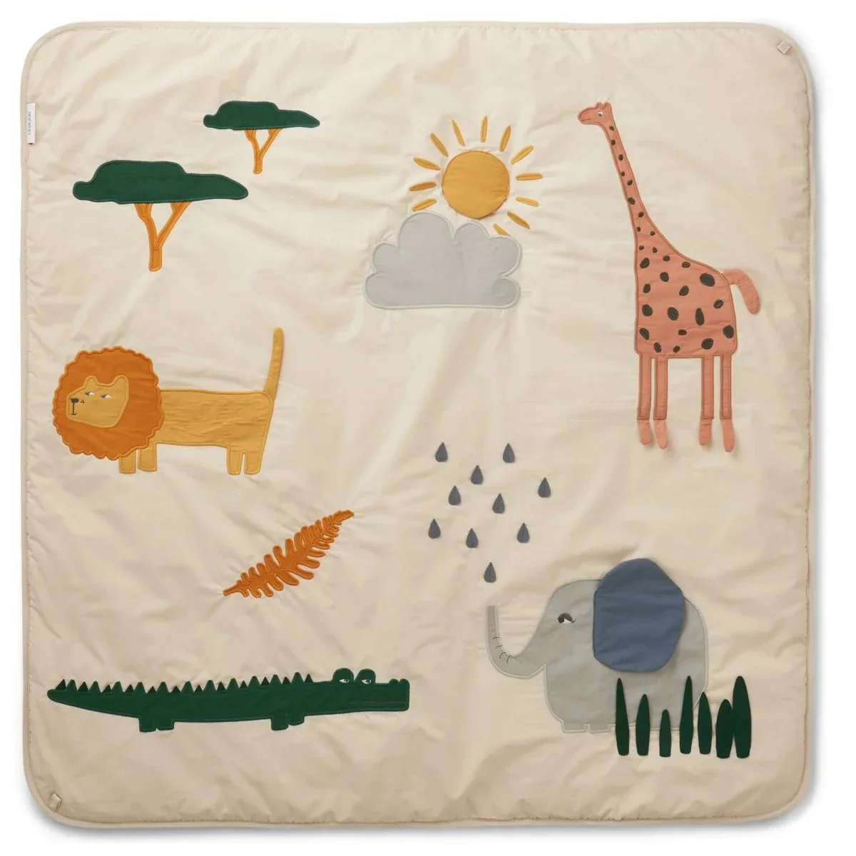 "Liewood Aktivitätsdecke Baby aus Bio-Baumwolle - Glenn, Farbe: Safari Sandy mix image"