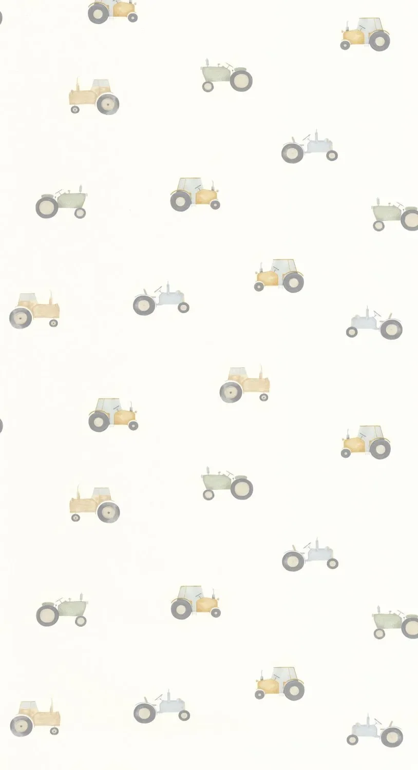 "Casadeco Wandverkleidung, Fototapete, Wandtapete - Vintage tractor, Farbe: Naturel image"