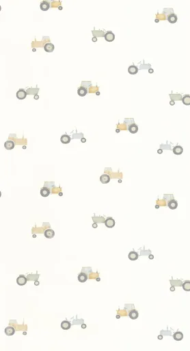 "Casadeco Wandverkleidung, Fototapete, Wandtapete - Vintage tractor, Farbe: Naturel image"