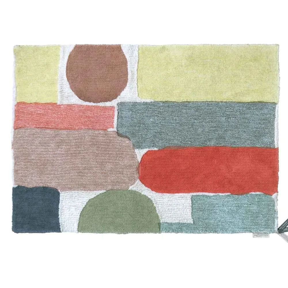 "Lorena Canals waschbarer Wollteppich "Rug Abstract" Donna Wilson image"