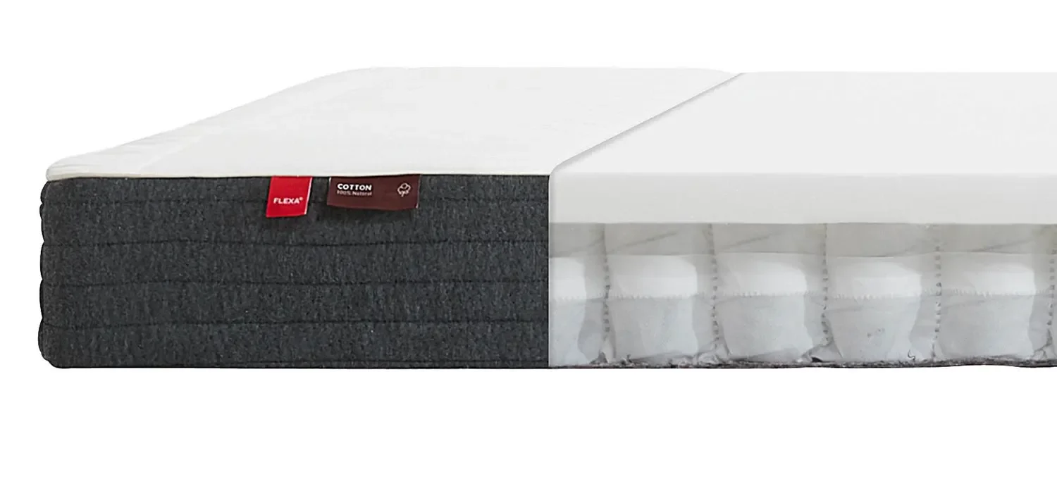 "Flexa Taschenfederkernmatratze - Sleep, mit Baumwollbezug, Größe: 120 x 200 cm image"