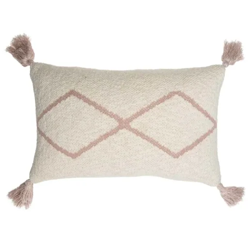 "Lorena Canals Kissen gestrickt "Oasis" klein rosa image"