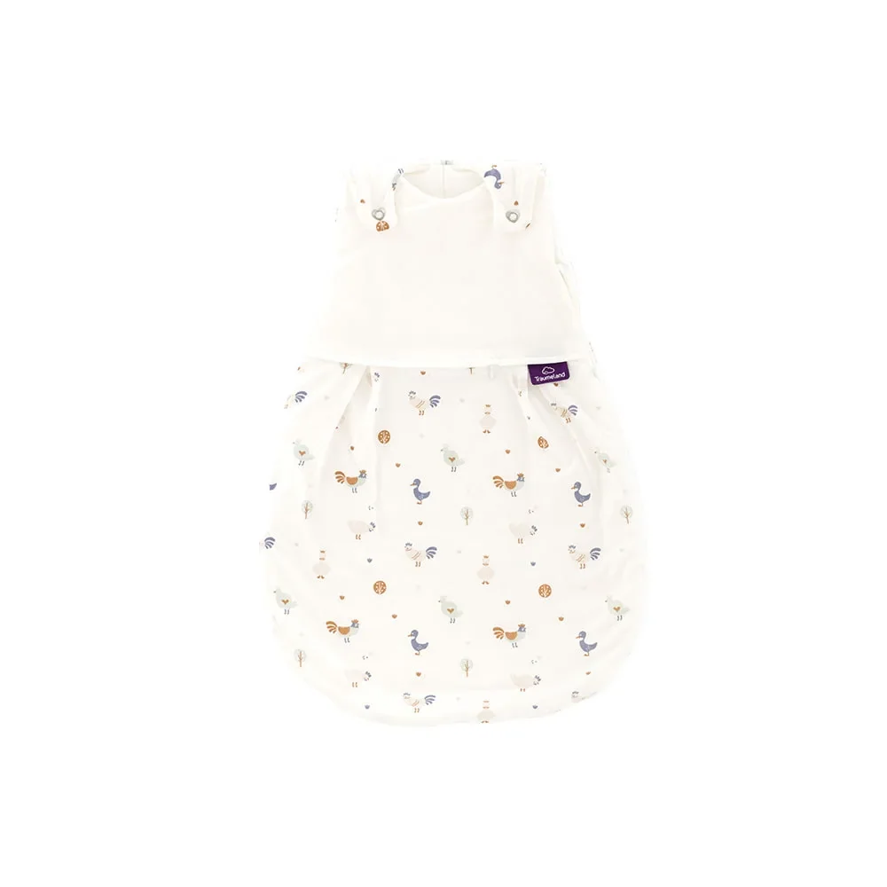 "Träumeland Liebmich Baby Schlafsack, Schlummersack, Innenschlafsack - Kikeriki, Grösse: 62/68 image"