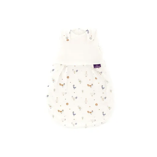 "Träumeland Liebmich Baby Schlafsack, Schlummersack, Innenschlafsack - Kikeriki, Grösse: 62/68 image"