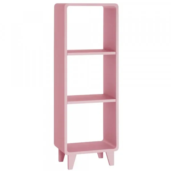 "Laurette schmales Bücherregal Millefeuille, Farbe: Vieux rose image"