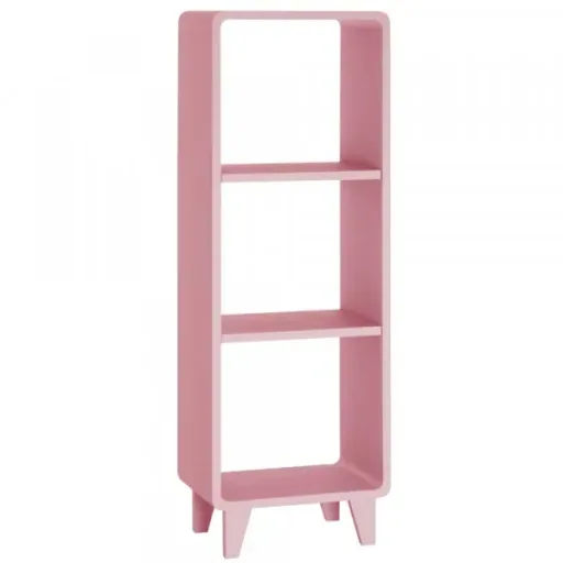 "Laurette schmales Bücherregal Millefeuille, Farbe: Vieux rose image"