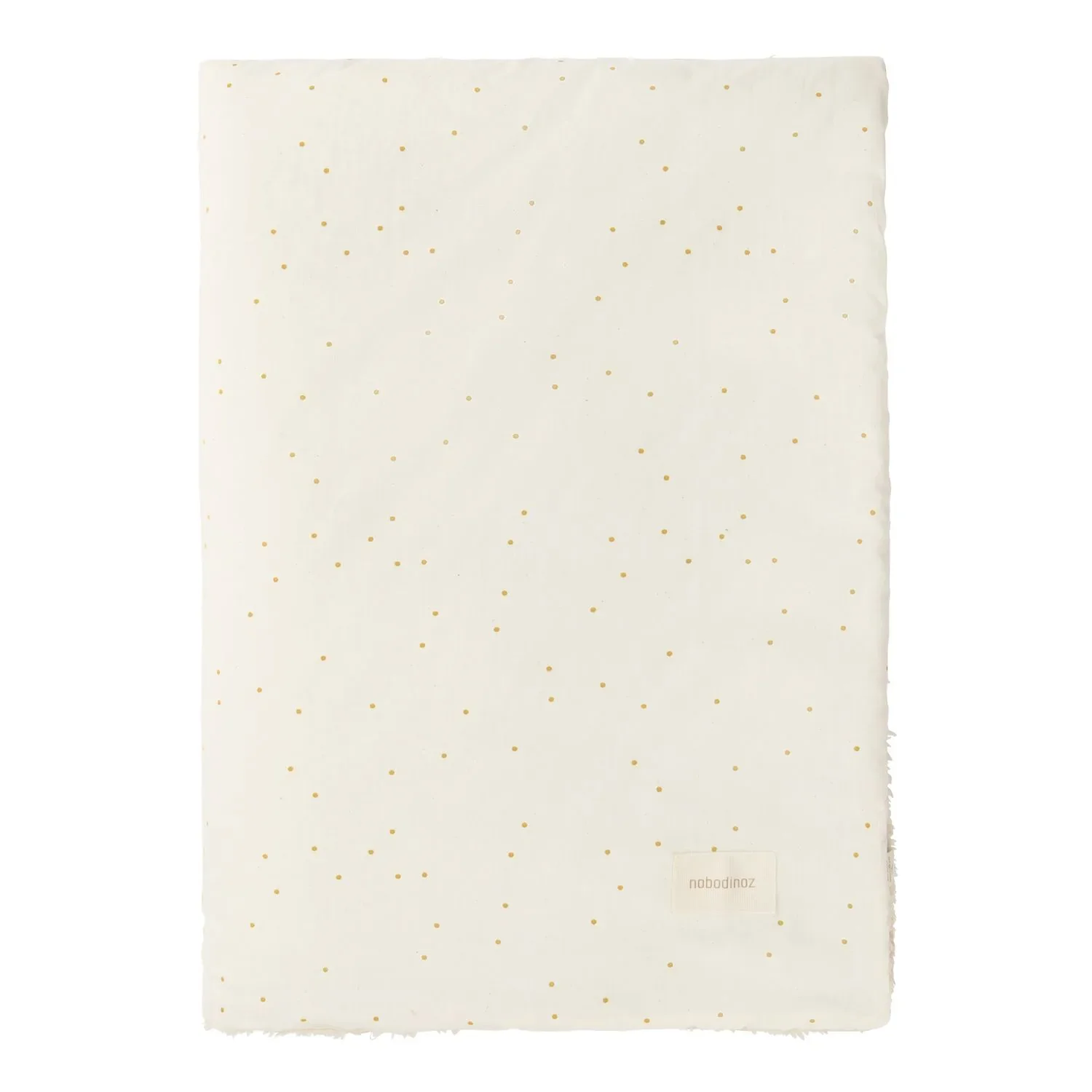 Nobodinoz STORIES Babydecke Neugeborene, 70 x 100 cm, Farbe: Honig süße Punkte natürlich