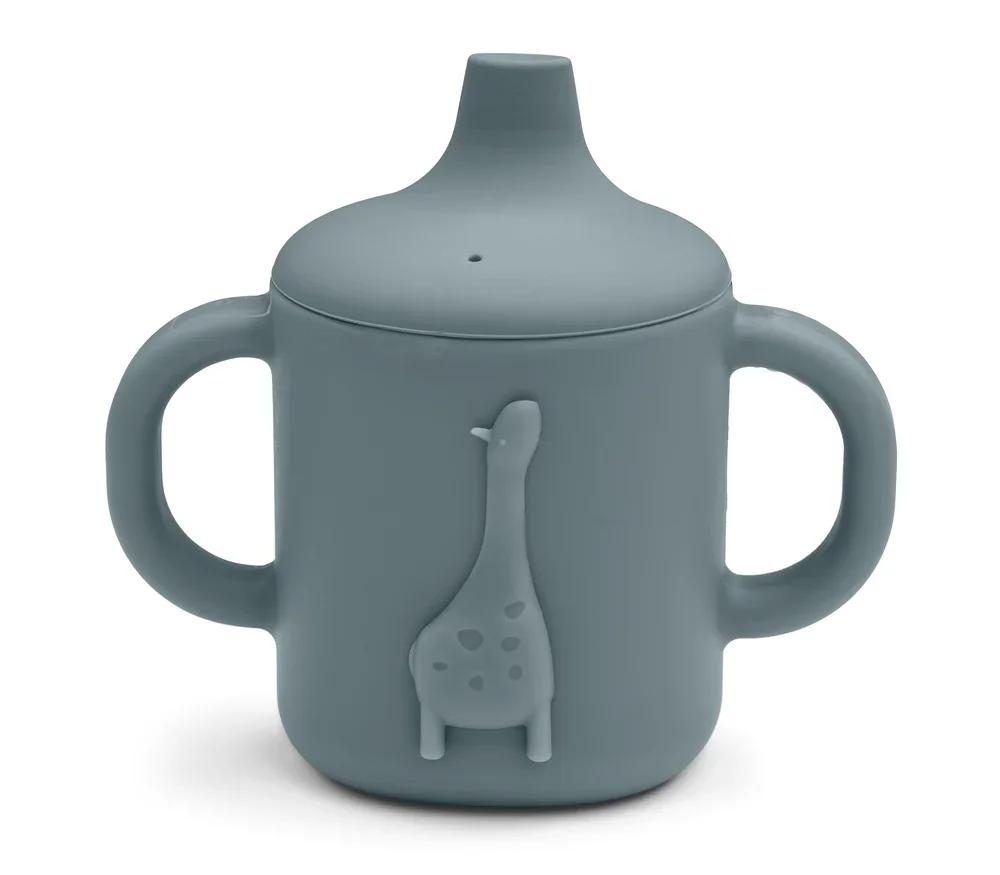 "Liewood Schnabeltasse, Trinklernbecher – Amelio, silikon, Farbe: Whale blue image"