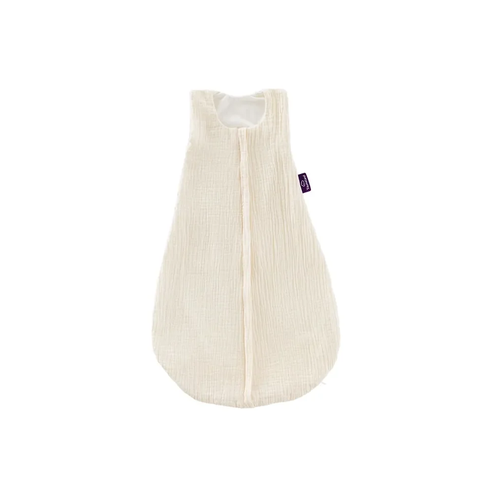 Träumeland Liebmich Sommerschlafsack baby, Schlummersack - Baumwollmusselin beige, Grösse: 60