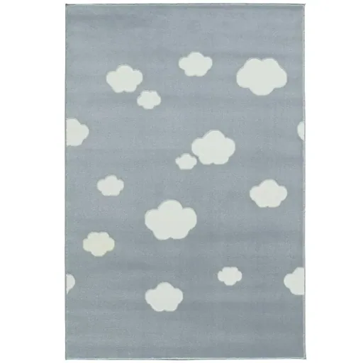 Livone Teppich Wolken blau, Teppichgrösse: 120 x 180 cm