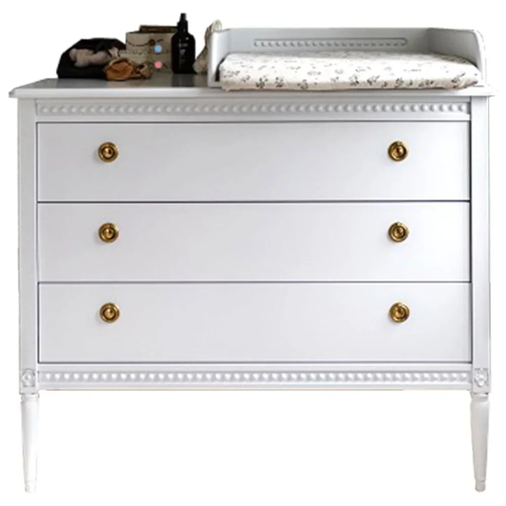 "Gustavienne Wickelauflage für Kommode weiss image"