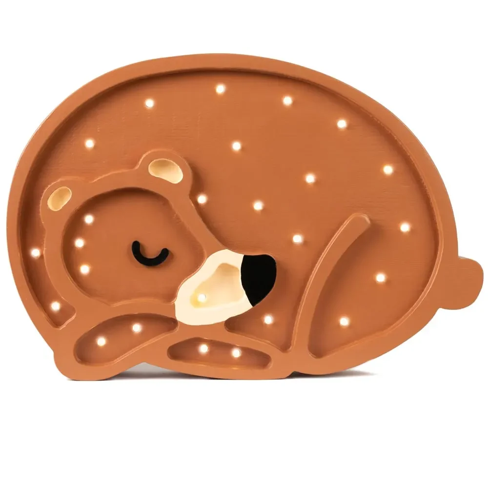 "little lights Led Deko Kinderlampe Bär braun image"