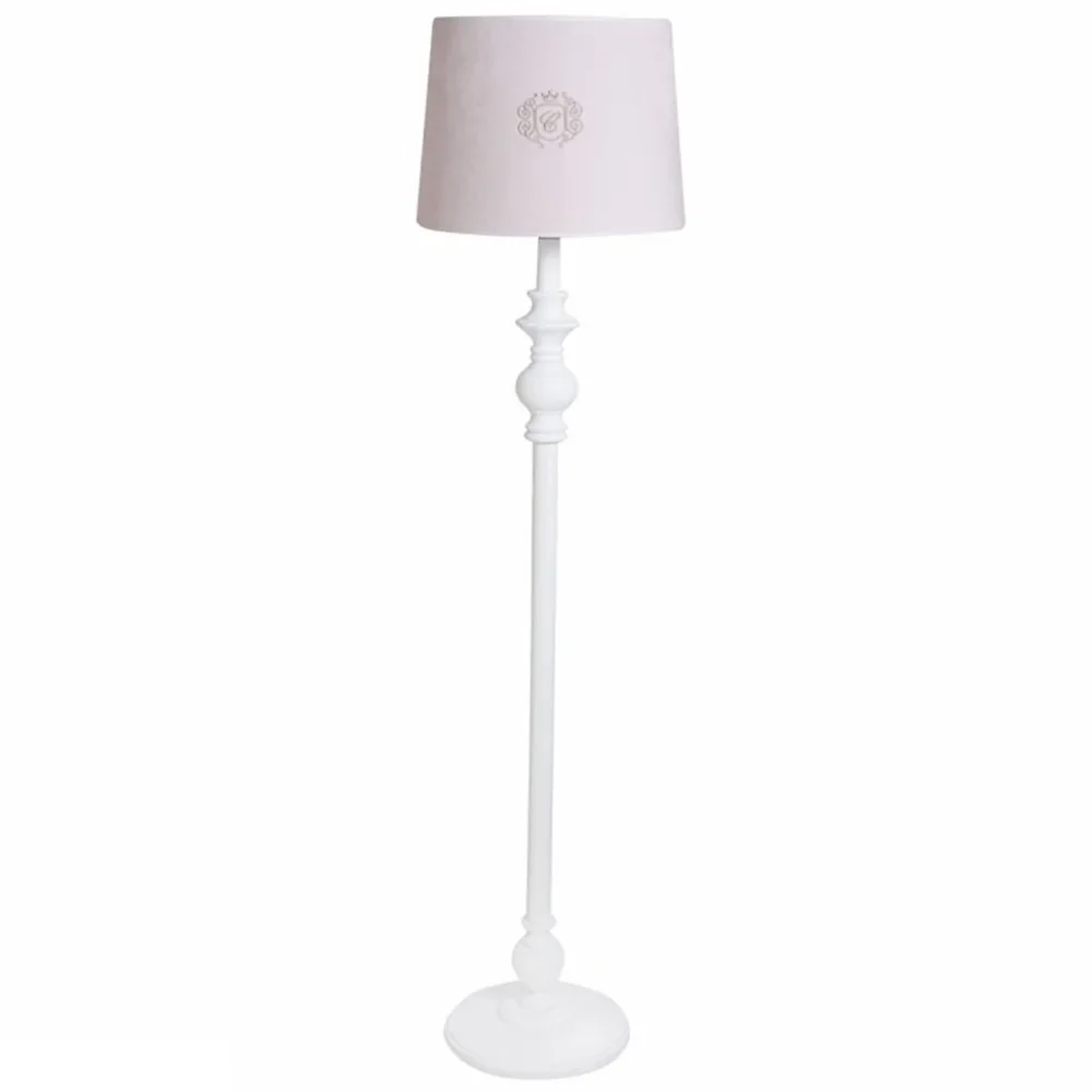 "Caramella Stehlampe gedrechseltes Bein gold Emblem rosa image"