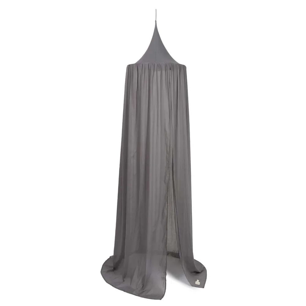 "Nobodinoz Betthimmel "Vera" Voile schiefergrau image"