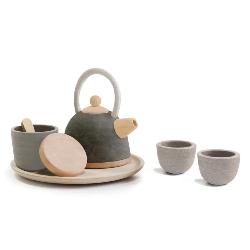 "Plan Toys Spielzeug Tee-Set orientalisch Holz image"