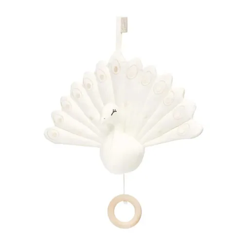 "Cam Cam Musik Mobile Pfau creme image"