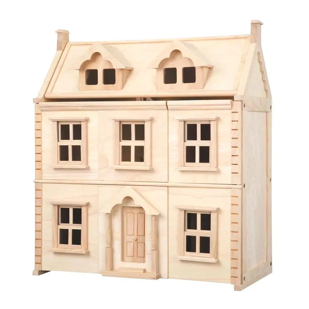 "Plan Toys Puppenhaus viktorianisch Holz natur image"