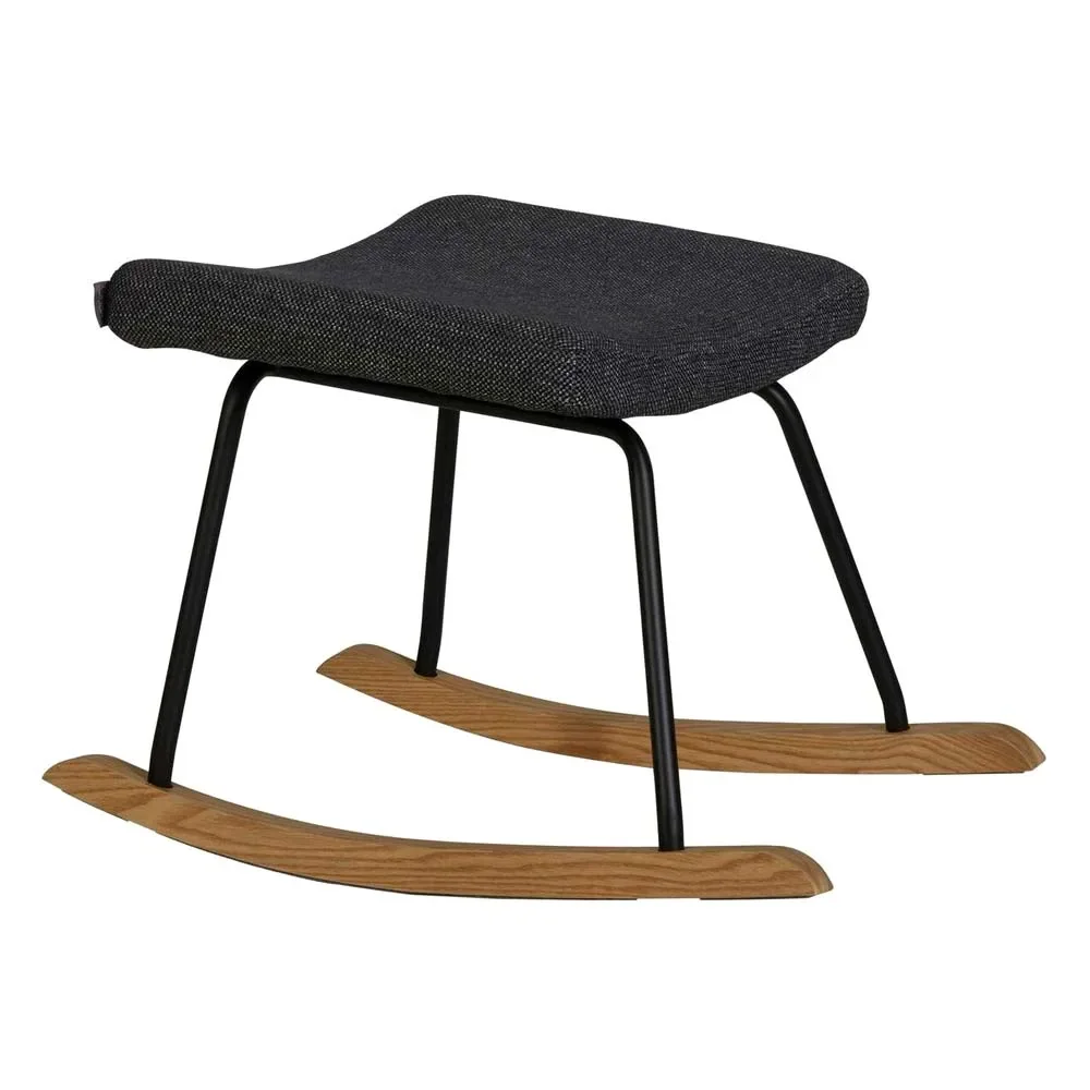 "Quax Fußhocker für Schaukelstuhl /Stillstuhl De Luxe schwarz image"