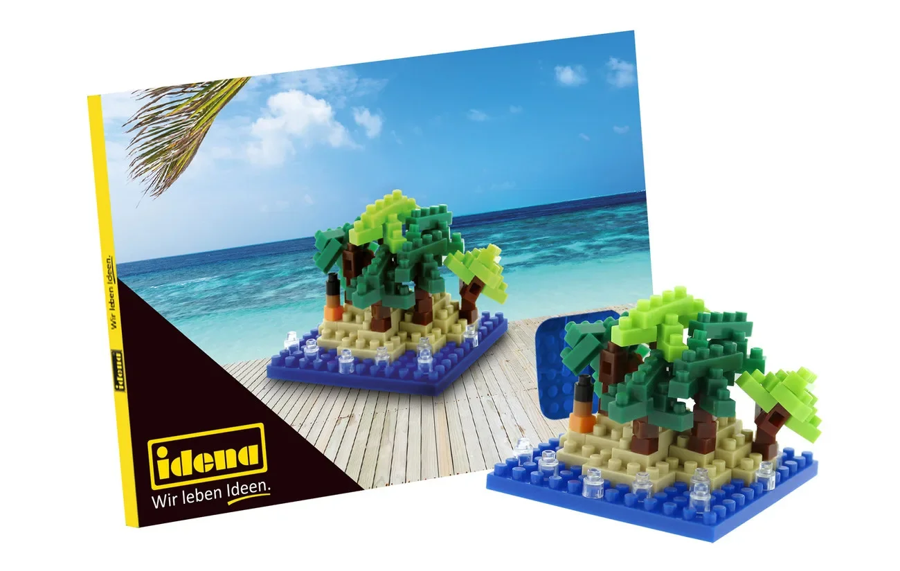 "Idena, Minibausteine Postkarte - Spielwaren für Kinder und kreative Bastelprojekte, Art: Happy Holiday image"