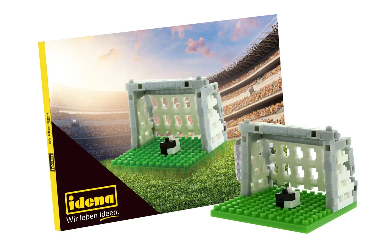 "Idena, Minibausteine Postkarte - Spielwaren für Kinder und kreative Bastelprojekte, Art: Fußball image"