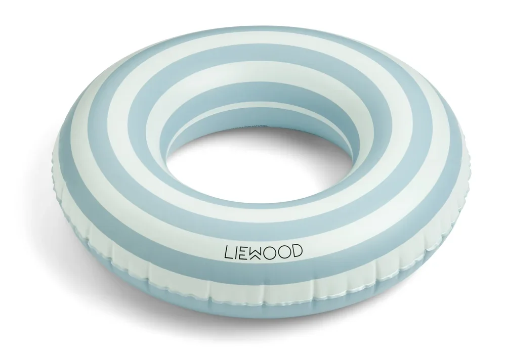Liewood Baby Schwimmring, Schwimmring, Schwimmreifen Babys, Schwimmringe - Baloo, Stripe, Farbe: Meerblau / Creme de la creme