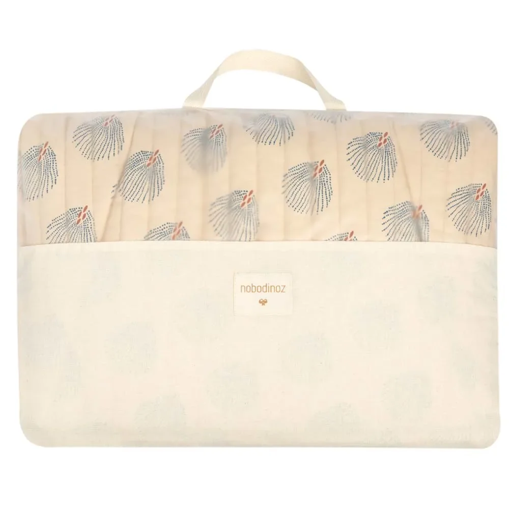 "Babywippe Bezug, Ersatzbezug - Nobodinoz, Gatsby Blau Creme image"