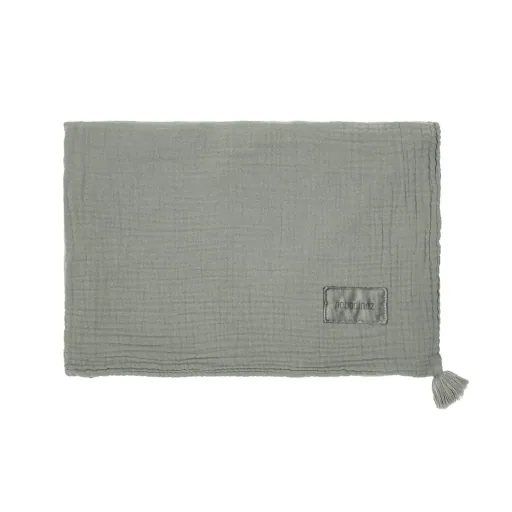 "Nobodinoz WABI SABI Babydecke, Musselindecke Doppel, 65 x 100 cm, Farbe: Azurblau image"