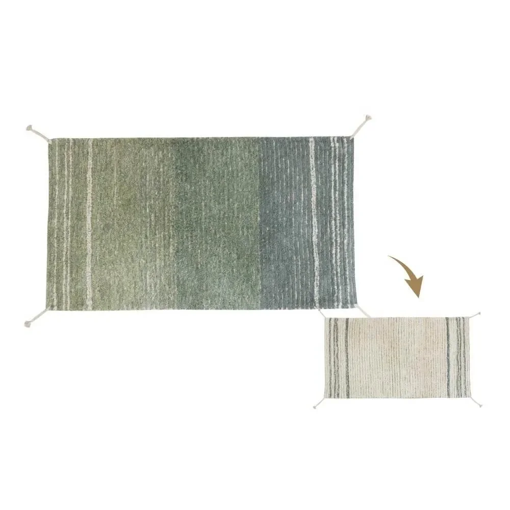 "Lorena Canals waschbarer Wendeteppich "Reversible Twin" blau, Größe: 80 x 140 cm image"