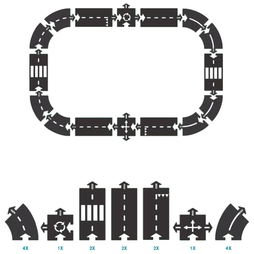 "Way to Play Spielstrasse Set Schnellstrasse image"