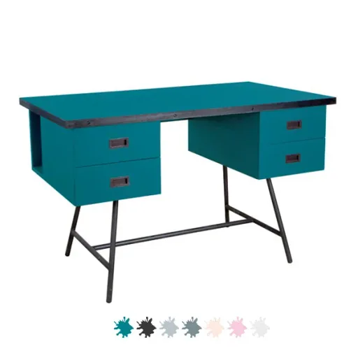 Laurette Schreibtisch L50, Farbe: Vieux rose