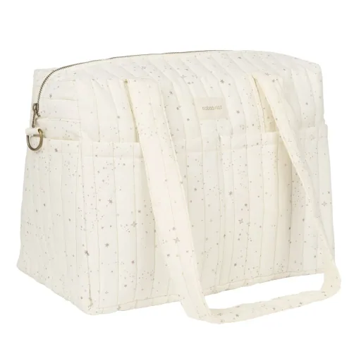 "Nobodinoz STORIES Wickeltasche für Kinderwagen, Kinderwagen tasche, 40 x 30 x 25 cm, Farbe: Natürliche Milchstraße image"