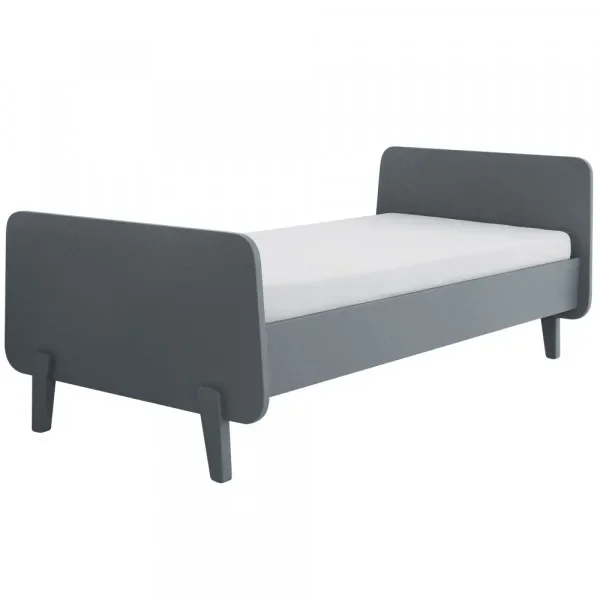 Laurette Kinderbett "MM" 90 x 190, Farbe: Gris Souris