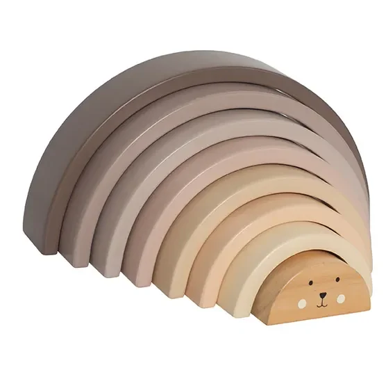 "Jabadabado Kinderspielzeug, Stapelspielzeug - Regenbogen image"