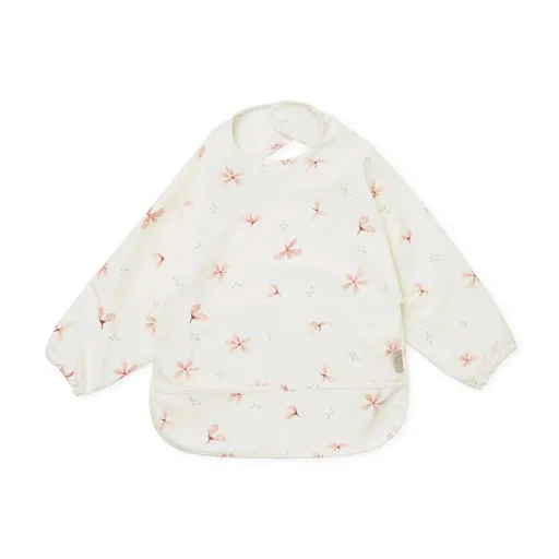 "Cam Cam Lätzchen mit Ärmel - Alter: 1-3 Jahre, 37x79 cm, Farbe: Windblumen-Creme image"