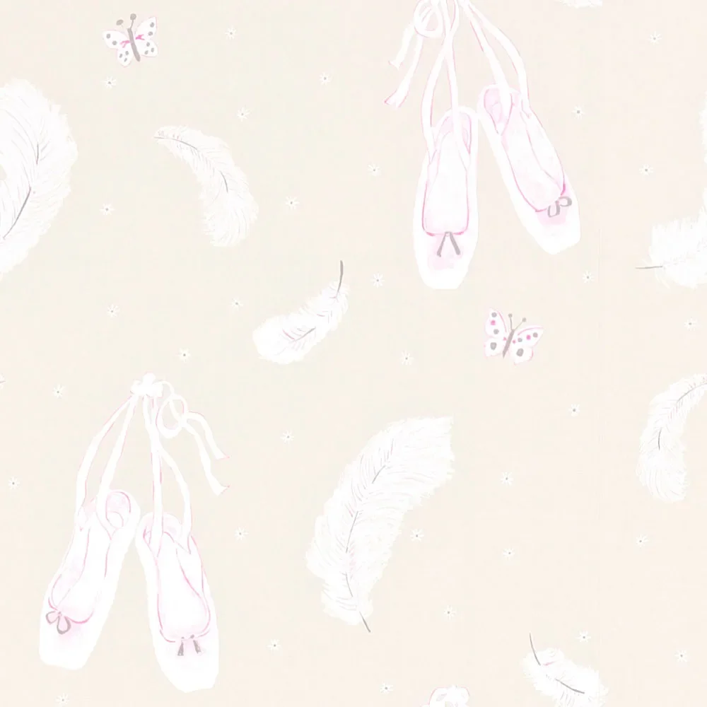 "Little Sanderson Abracazoo Tapete Ballettschuhe perlmutt pink image"
