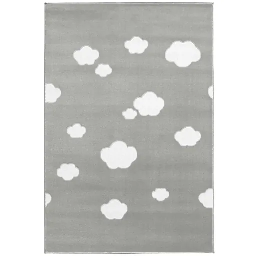 Livone Teppich Wolken grau, Teppichgrösse: 120 x 180 cm