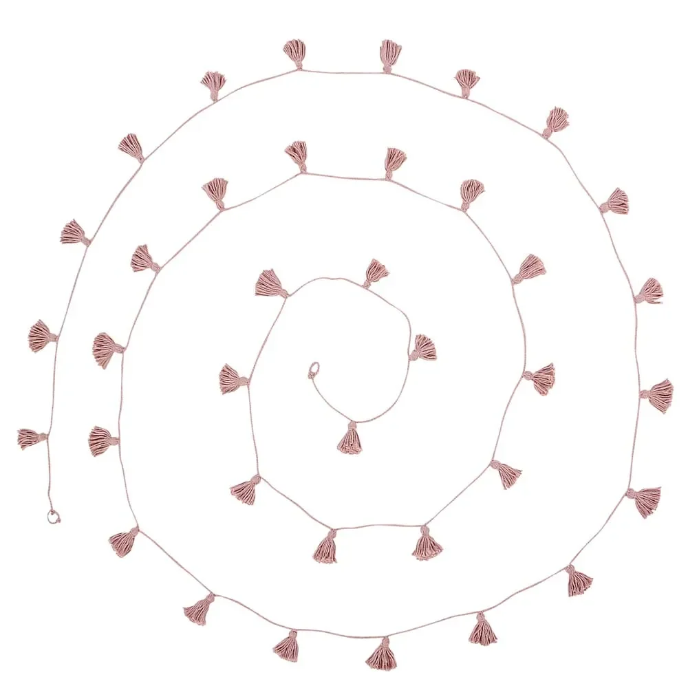 "Lorena Canals Girlande Quasten Vintage rosa image"