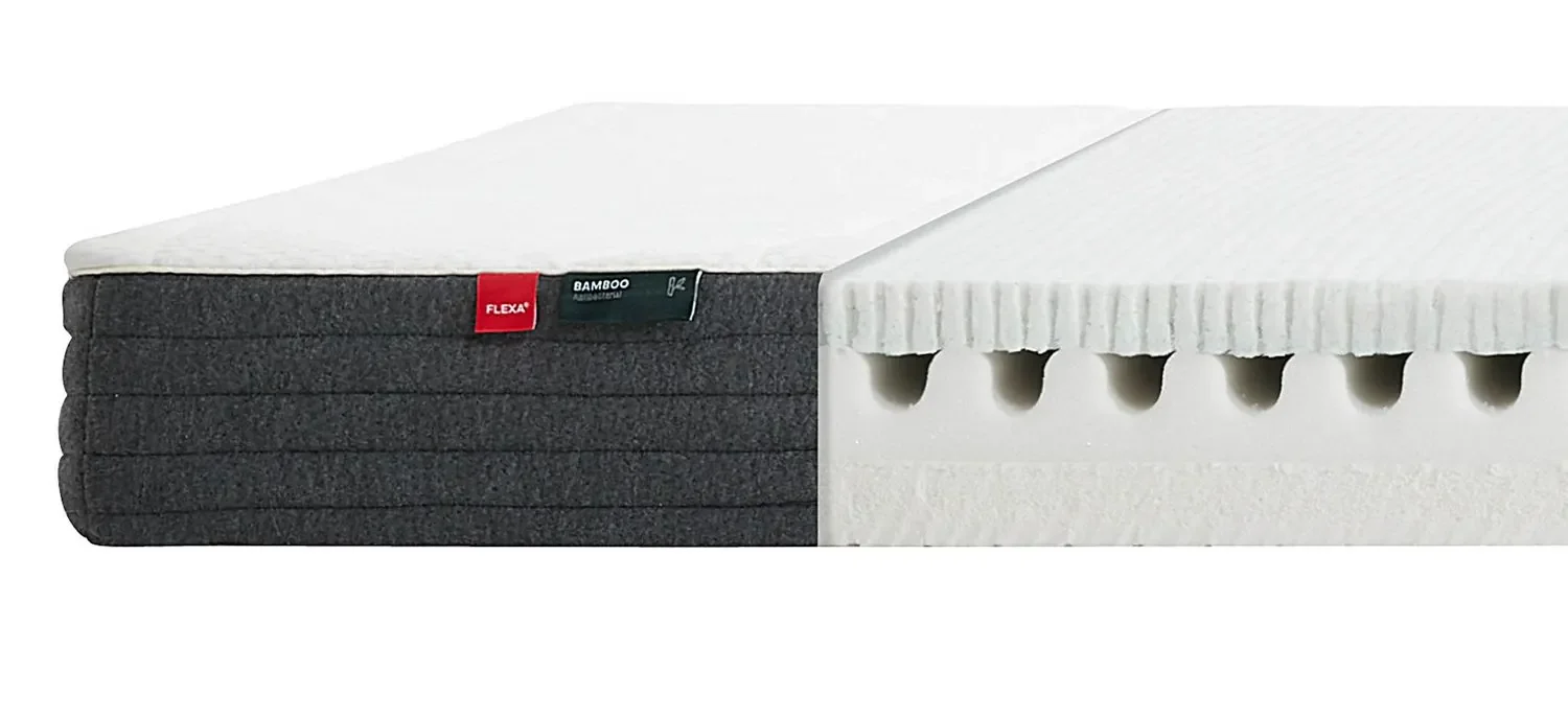 "Flexa Matratze - Sleep, mit Bambusbezug, Größe: 90 x 200 cm image"