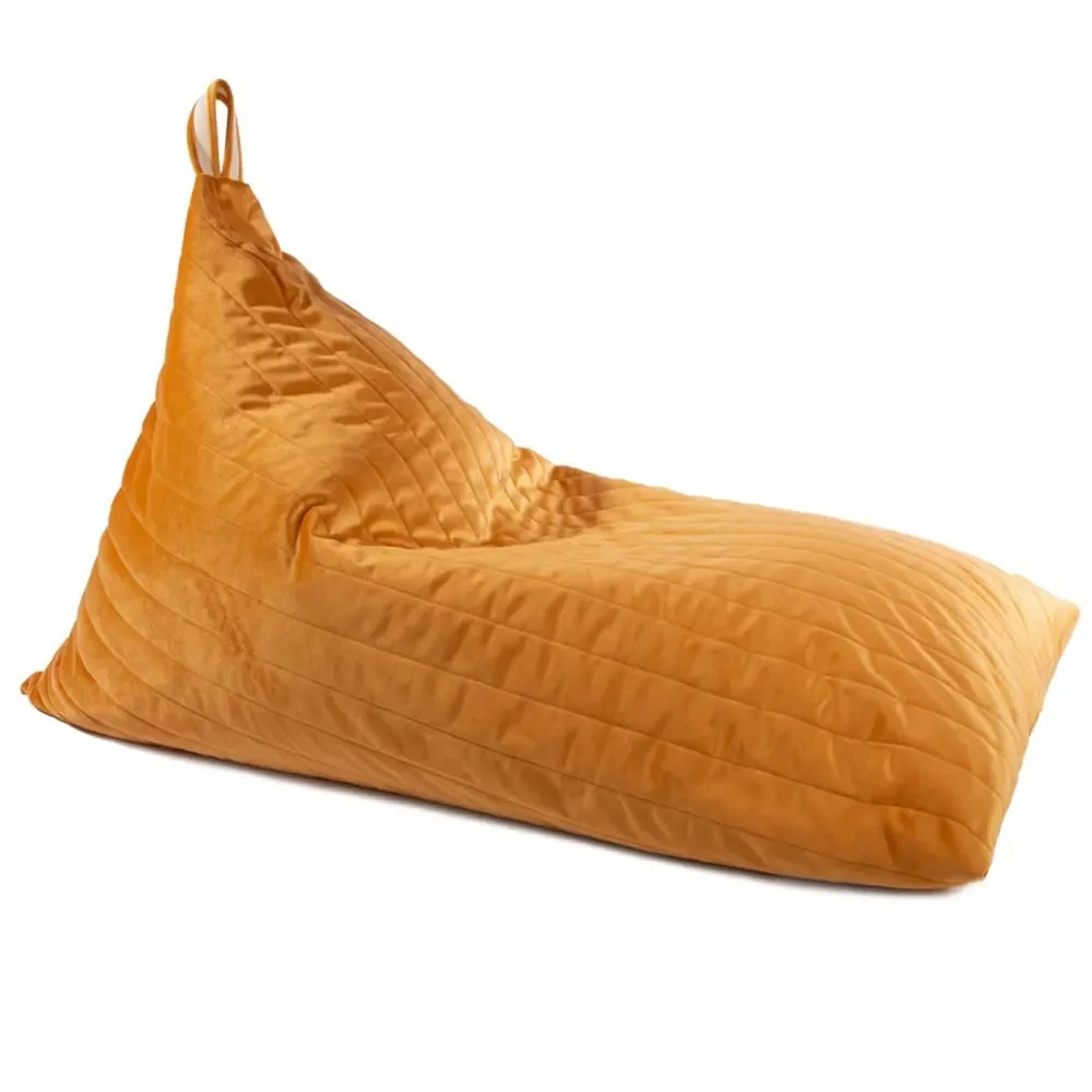 "Nobodinoz Sitzsack "Essaouira" Savanna Samt gelb image"