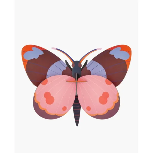 studio ROOF 3D Schmetterling rosa Pappe