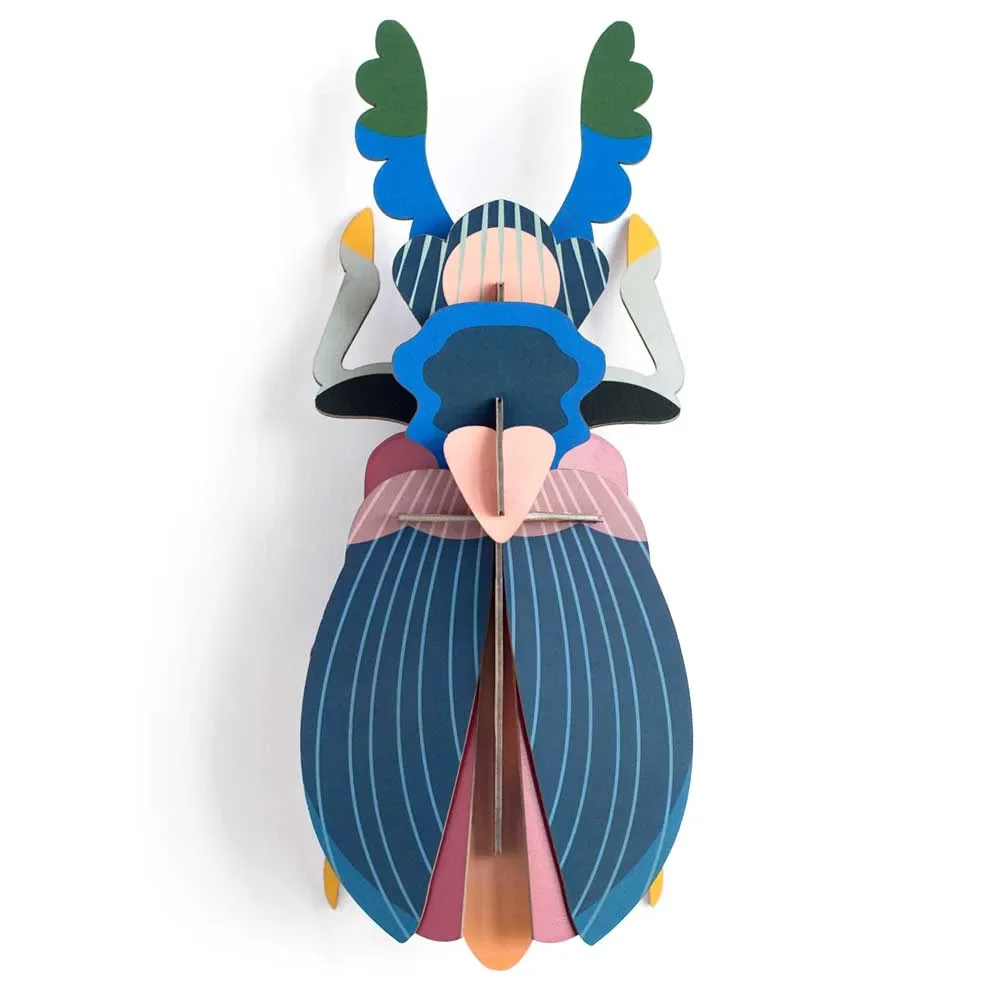 "studio ROOF 3D japanischer Käfer blau Pappe image"